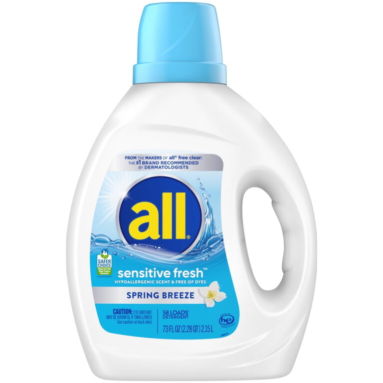 all Sensitive Fresh Liquid Laundry Detergent â 58 Loads / 73 oz / Spring Breeze
