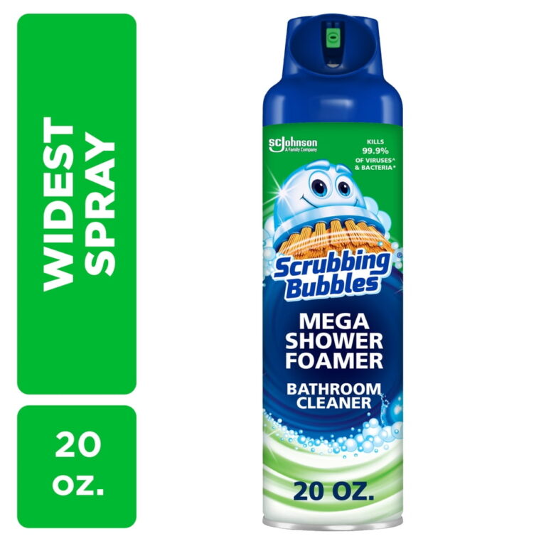 Scrubbing Bubbles Mega Shower Foamer Aerosol â 20 oz / Rainshower / Shower & Tub Disinfectant Cleaner / Tile / Tough Foaming Bathroom