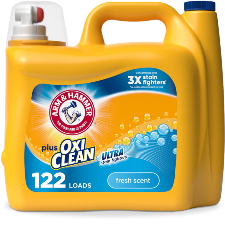 ARM & HAMMER Plus OxiClean Ultra Stain Fighters Liquid Laundry Detergent â Fresh Scent 158.6 Fl Oz