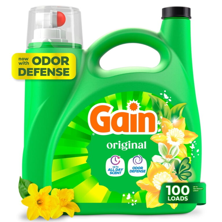 Gain Laundry Detergent Liquid â 100 Loads / 132 fl oz / Original Scent / Now featuring Odor Defense