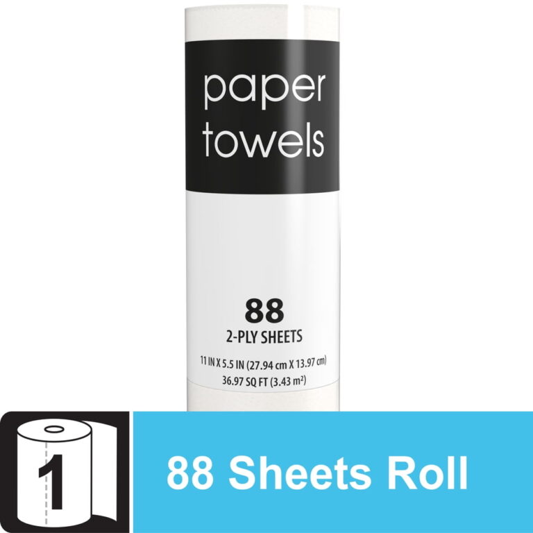 Black and White â 88 Sheets / White / 2-Ply Paper Towels