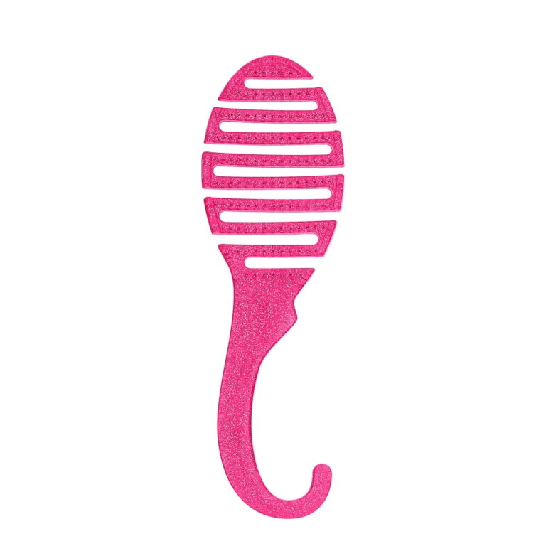 Wet Brush Hair Detangler â 1 Ct / Soft Bristle Hair Brush for All Hair Types / Pink Glitter